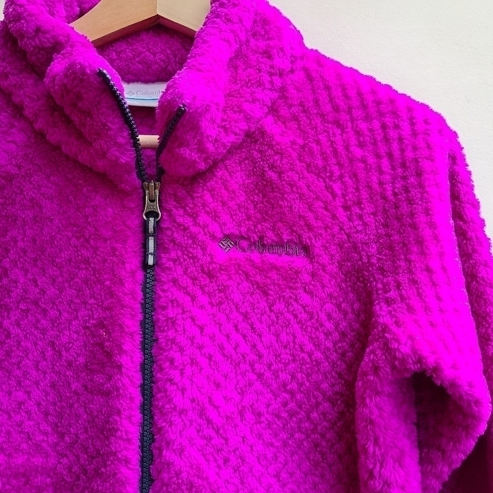 Columbia "Fireside Sherpa" Light-weight Jacket, Girls Size Large - Picture 3 of 12